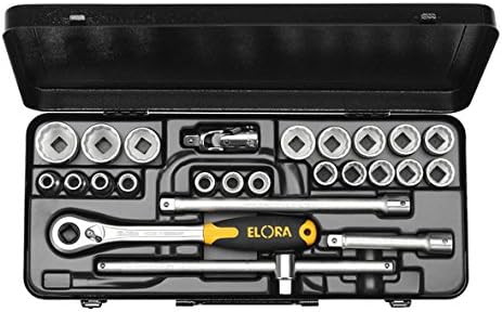 Socket Spanner Set 1/2 Inch Set, 23 Pieces, 3/8 " โ 1 1/4 AF, 770 OK Blue, 0770530222000