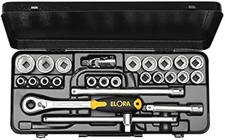 Socket Spanner Set 1/2 Inch Set, 23 Pieces, 3/8 " – 1 1/4 AF, 770 OK Blue, 0770530222000