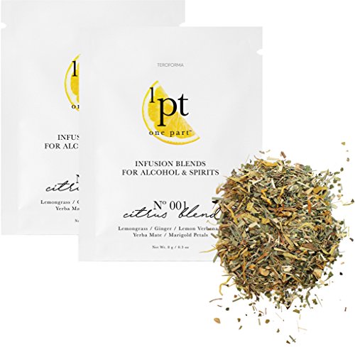 Teroforma 1pt CITRUS Infusion Blend for Alcohol & Spirits â€“ Flavor Infuser Packets for Home Infusion (Single Pack, 2 Packets)