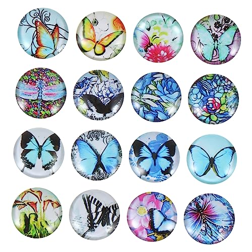 Cabilock Pegatinas de Cristal con Diseño de Y Libélula 16 Unidades para Decoración de Frigoríficos Oficinas Tiendas Iluminadores de Diseños Aleatorios