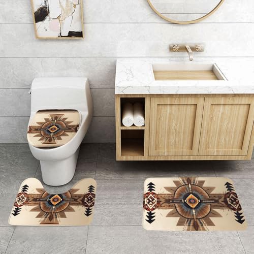 Tapis de sol de salle de bain WHJSSF tapis ovale toilettes - 4
