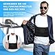 NATNAV Rückenstützgürtel Rücken Geradehalter Haltungskorrektur Rücken Herren und Damen - Verstellbare Back Posture Corrector -Atmungsaktive Rückengurt Geradehalter - Haltungskorrektur Schwarz (XL)