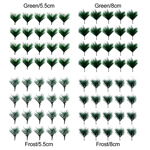 TIAVNTD 40 rami di pino artificiale, rami di cedro...