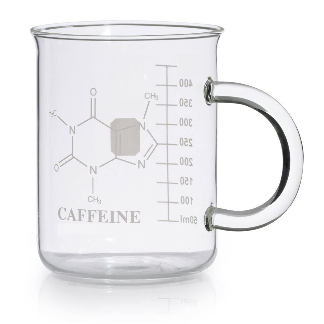 500ML Coffee Mug Beaker Borosilicate 3.3 Stylish with Handle Great for Warm or Cold Beverages - USAlab