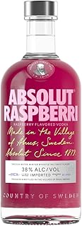Absolut Raspberri Flavoured Vodka, 38 percent ABV, Made in Sweden, Raspberri Collins, Award Winning Taste, Works Well for Creative Drinks
