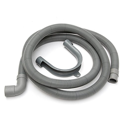Generic 2M X 24Mm Pvc Flexible Elbow Washer Drain Hose With Bracket