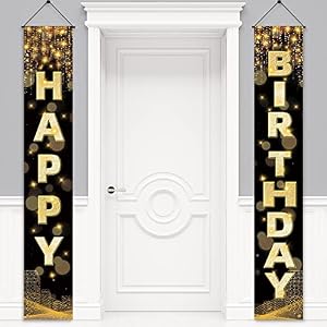 Mdcgfod Happy Birthday Banner-101 Dekoration