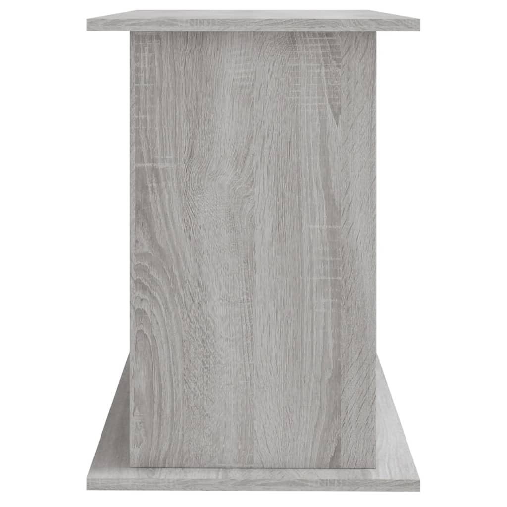 Homgoday Mobiletto per acquario con scomparti e ripiani, Acquario o terrario, Mobiletto per acquario, Tavolo per acquario, Supporto per acquario, Terrario, Grigio Sonoma 101x41x58 cm, Materiale legno