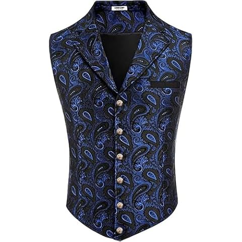 RUMAOZIA Men's Vintage Steampunk Vest Cover