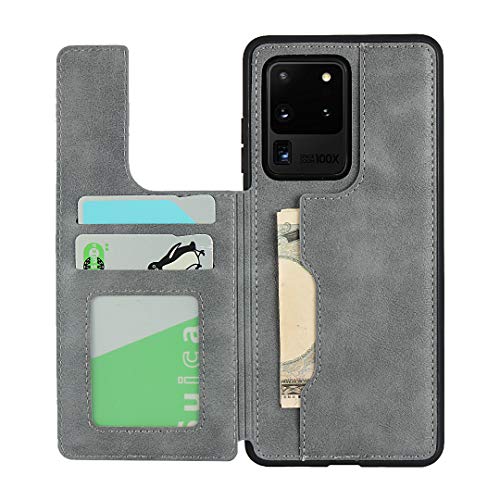 Portemonnee telefoonhoesje voor Samsung Galaxy S20 Ultra (grijs) - Image 4