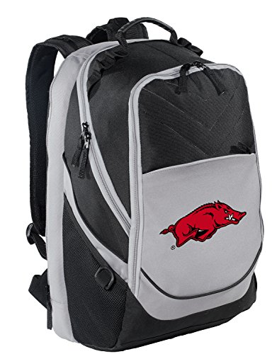 Image of Broad Bay University of Arkansas Logo Backpack | Official Arkansas Razorbacks Logo, Padded Laptop Computer Section, Premium 600 Denier Nylon Fabric,