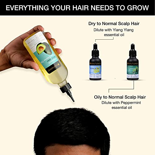 Soulflower Avocado Oil For Hair & Skin Moisturizing, Made From All Natural Vegan Cruelty Free Premium Avocados, Free Of Paraben, Silicone, Sulfate, 100% Avocado, 6.77 Fl Oz/ 200Ml #TOP7