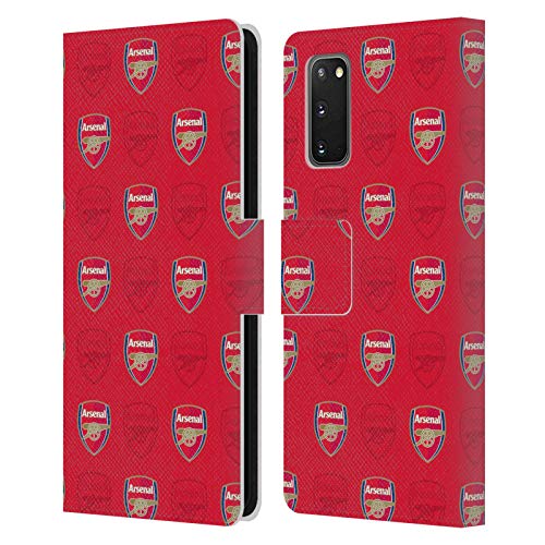 Étui portefeuille Arsenal FC Samsung S20 en cuir rouge