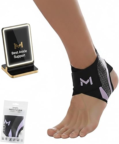 Tobillera estabilizador de compresión con cordones para deportes de baloncesto, recuperación de esguinces para hombres y mujeres, ajustable, para