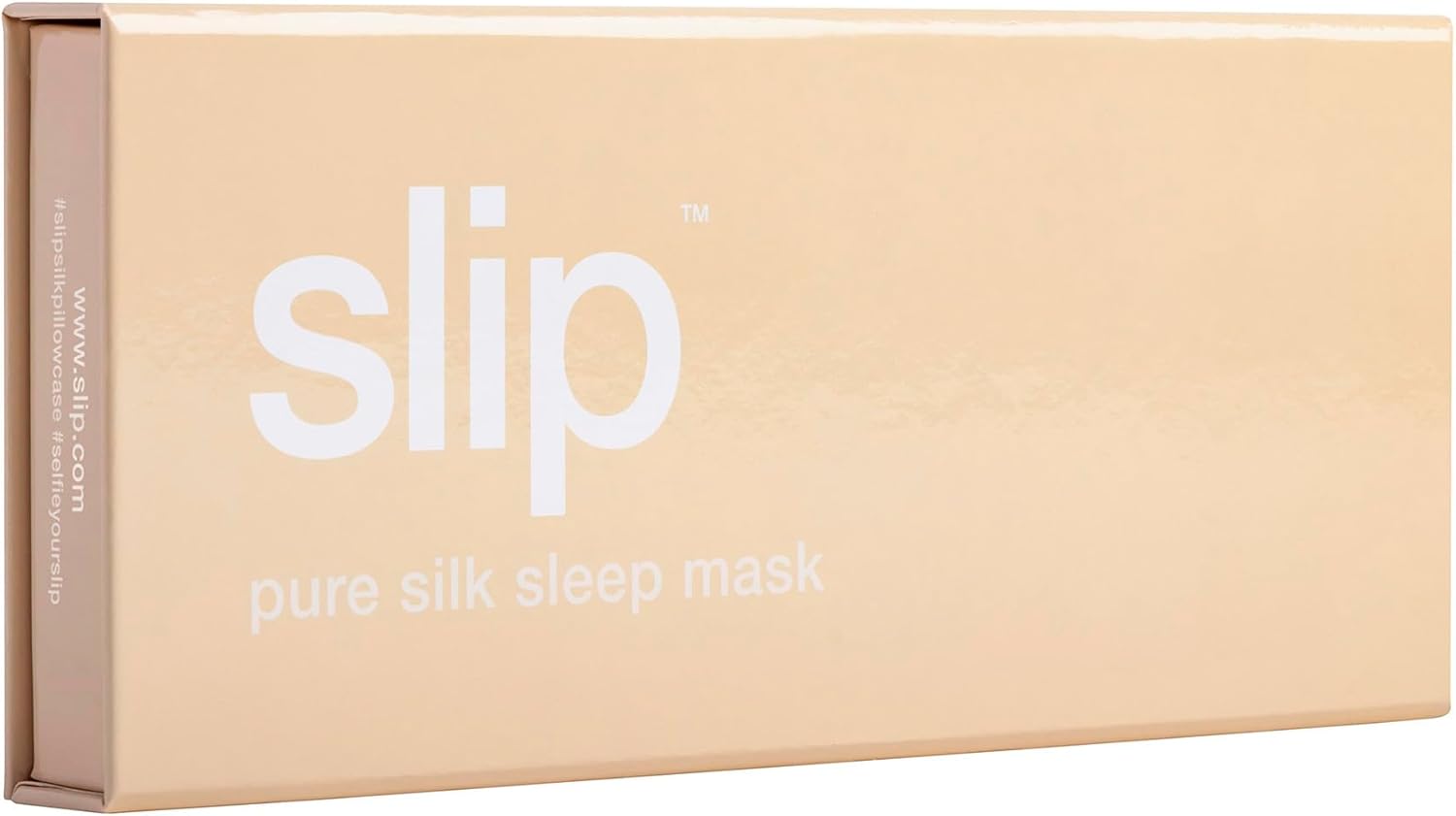 slip Pure Silk Sleep Mask - Caramel | 100% Mulberry Silk, Ultra Soft & Comfortable | Blocks Light for Restful Sleep, Adjustable Strap for Perfect Fit | Gentle on Skin & Hair, Ideal for Travel & Home - Image 5