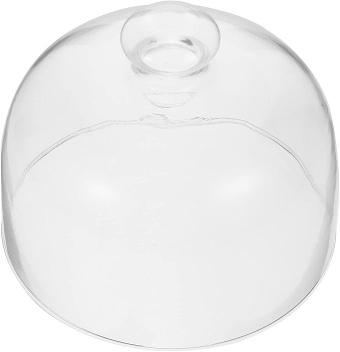 Display Dome Cloche Glass Mini Fridge Stand Cake Cover