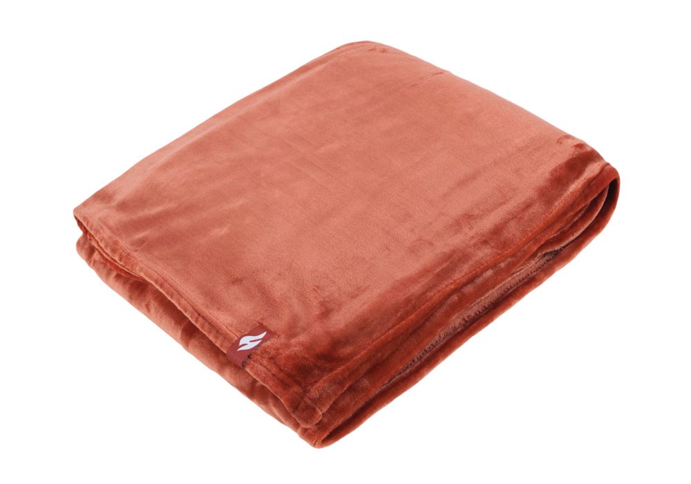 Heat Holders - Extra Soft Winter Warm 1.7 TOG Large Luxury Thermal Fleece Throw Blanket - 180 x 200 cm (One Size, Copper)