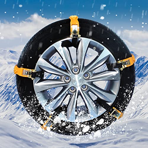 Car Snow Chains, Snow Chains, Quagmire Escape, Off-Road Rally Tire Chains, Car Driving Snow Chains. 165-275Mm (6.5-10.8In) Tires Are Universal, 10Pcs #TOP7