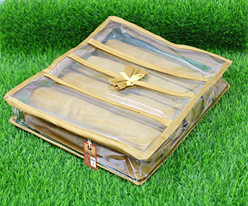 Atorakushonsatin Fabric 4 Rod Bangle Box Organizer For Women Girls Jewellery Pouch Storage Bag Makeup Travel Wardrobe Wedding Set For Bride Golden #TOP5