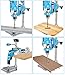 Bench Drilling Machine, Pillar Drill Stand, 90°Rotating Drill Press with Vice for Wood, Aluminum, Composite Panels Drilling, Adjustable Working Stroke, Maxi Clamping Diameter: 44mm