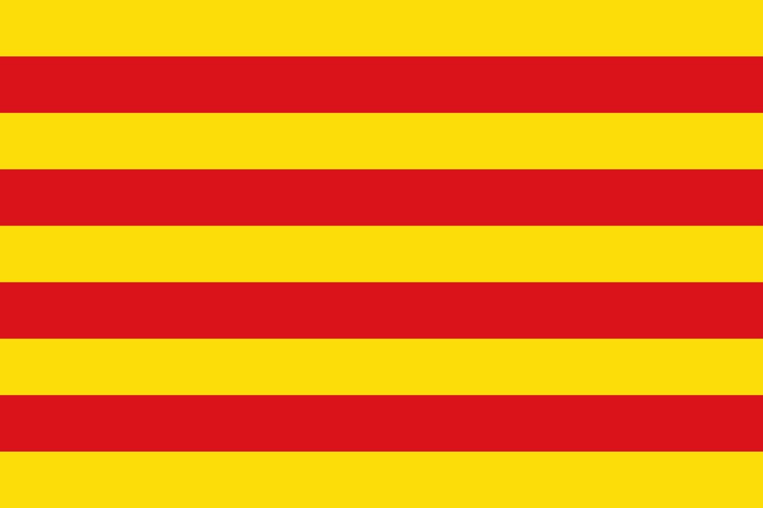 Drapeau Catalonia original grand format paysage aux finitions durables