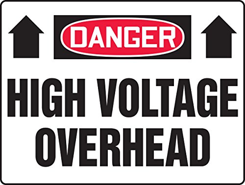 Panneau danger lignes aériennes Accu-Shield MELC103XP contre décoloration UV