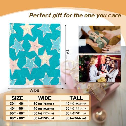 Mantas para Sofas Grandes 220x240 Estampado de Estrellas, Manta Termica Franela Mantilla Felpa para Cama 135/150, Mantitas Polar Suave y Cálida para Perro Mascota Habitacion Dormitorio_7265a