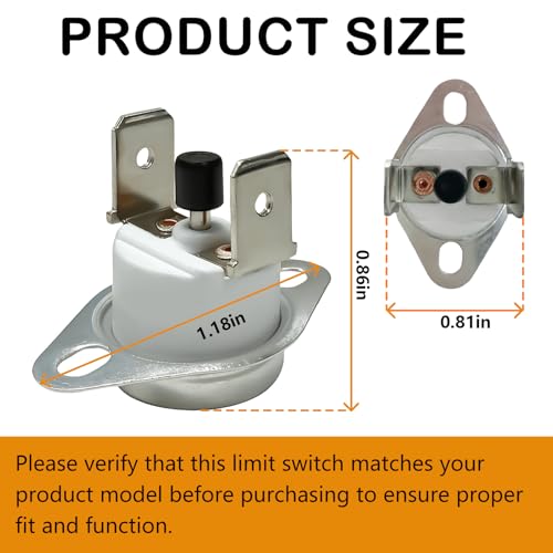 Image of Furnace Limit Switch L350 Compatible with Rheem Limit Switch Replace #47-22861-01