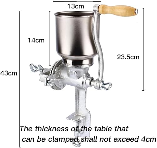 Miniatura 6 de Molinillo de grano manual utilizado para moler nueces especias trigo café maíz cocina doméstica molinillo de granos