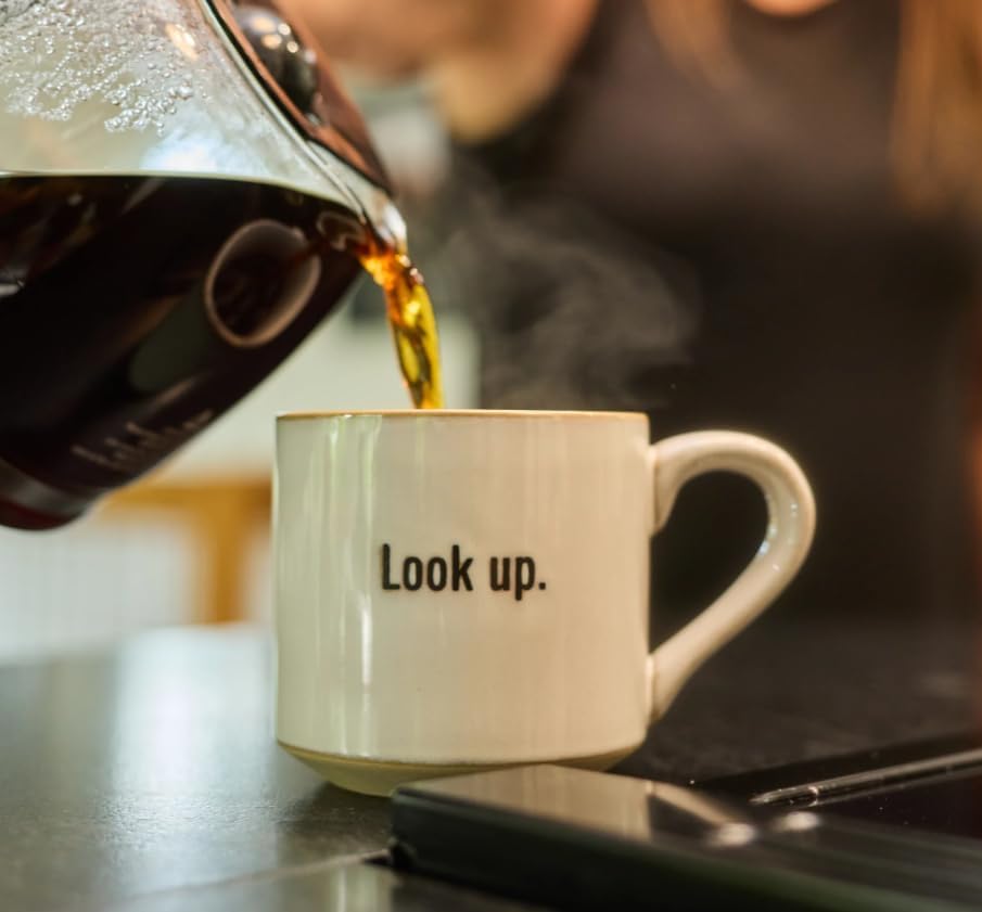 Miniatura 3 de The Chosen Taza oficial de café de gres crema de 16 onzas - "Look Up"