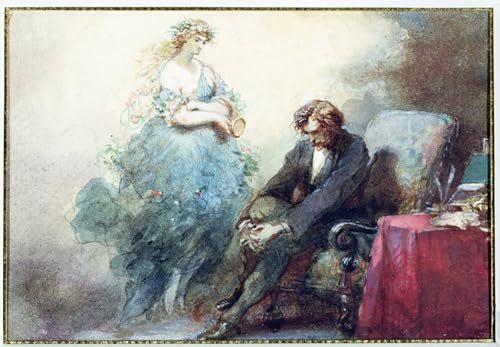 Affiche de Graffiti Art Mural la nuit de mai par Eugène Louis Lami 60x90cm