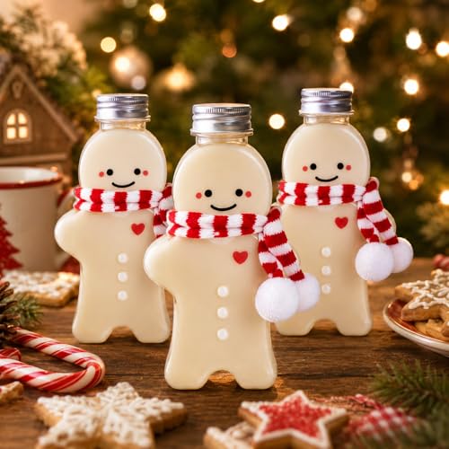 Botellas de Navidad con tapas herméticas y plástico transparente de 500 ml 4