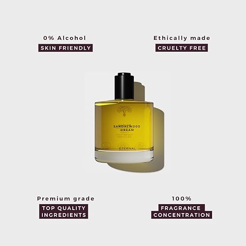Miniatura 3 de Perfume eterno de sándalo Dream para mujeres Inspired by Santal 33 Perfume de larga duración de 1.69 onzas líquidas Perfume de diseñador para