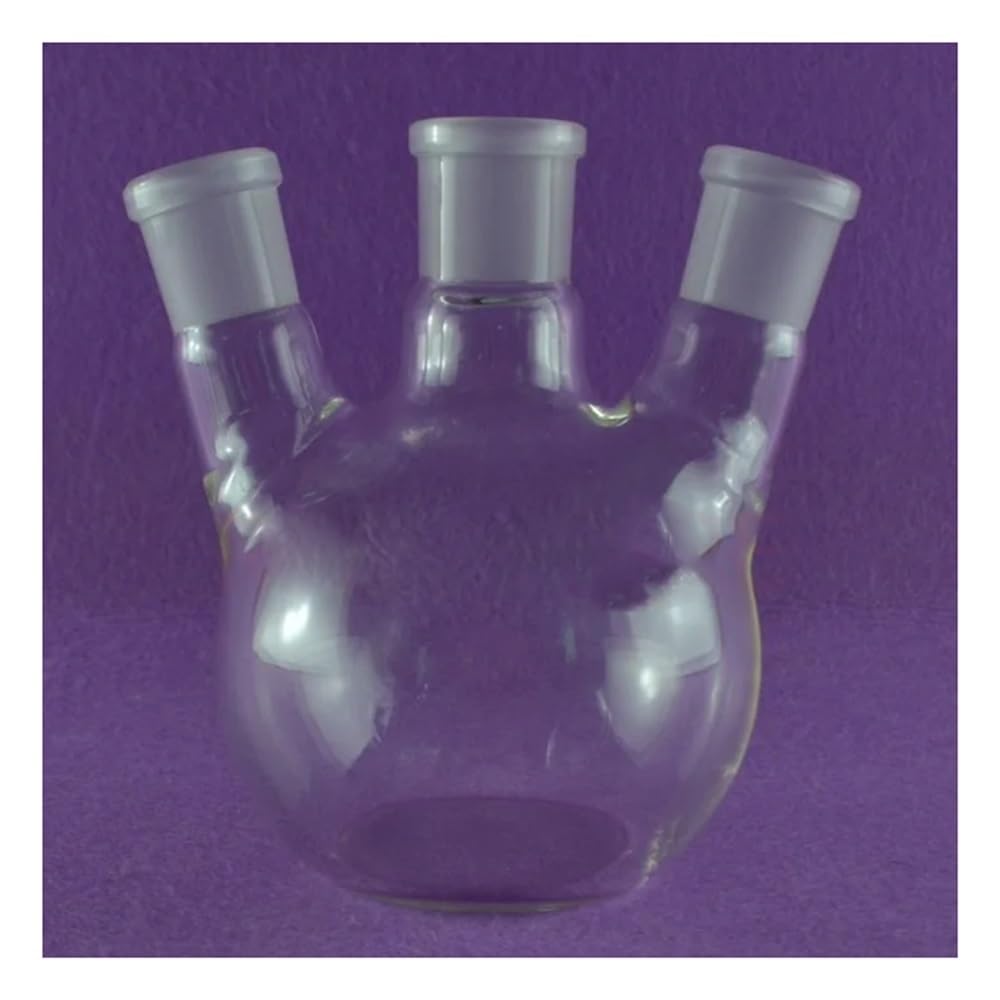 Pallone da laboratorio in vetro 500 ml con fondo a 3 colli, 24/29 Attrezzature da laboratorio