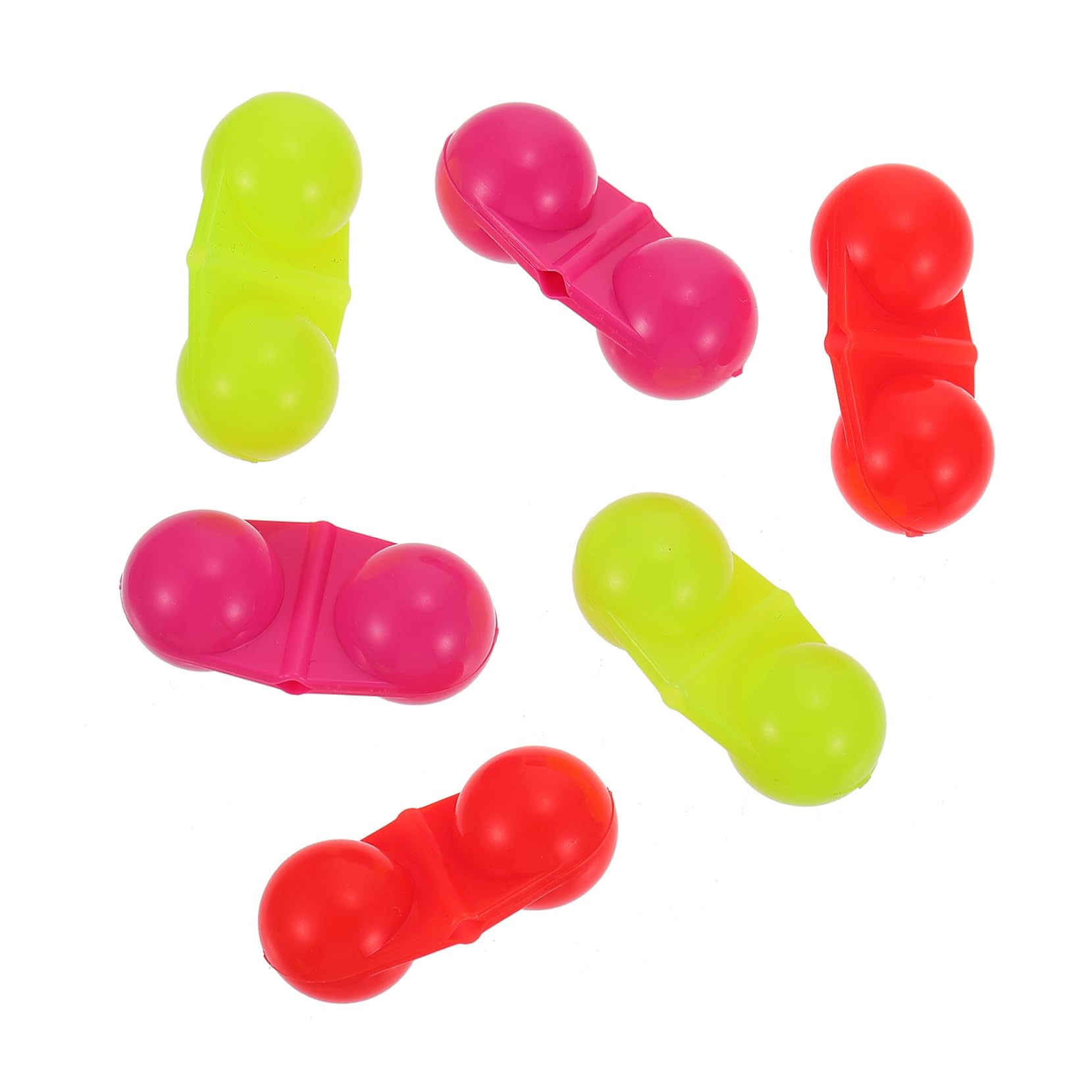 BCOATH 20Pcs Durable Fishing Rod Alarm Bells Portable Fishing Accessories with Random Colors Fishing Alert Bells for Bite Indication