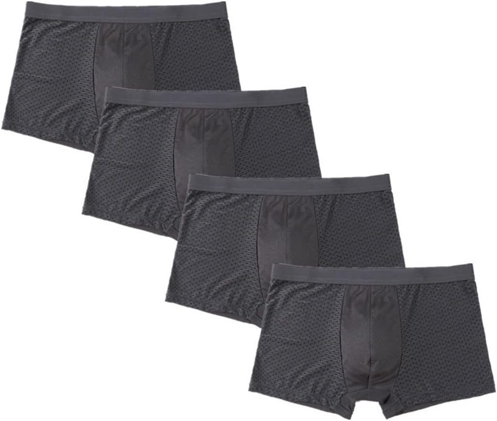 SMEJS L-8XL メンズ下着 ボクサーブリーフ メッシュ メンズ ショーツ フィット ブリーフ (Color : A, Siz