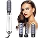 Produktbild Flynsu Fön Haartrockner Warmluftbürste, 4 In 1 trockner Föhn lockenstab mit verschiedenen aufsätzen locken und glätten Stylingbürsten Glätteisen Hair Dryer Für Alle Styling, 900 Watt
