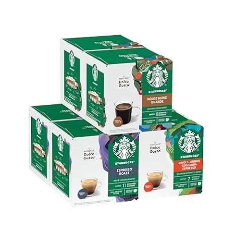 STARBUCKS Zestaw Czarnych Kaw od Nescafé Dolce Gusto Kapsułki Kawy 6 x 12 (72 Kapsułki) - Amazon Exclusive