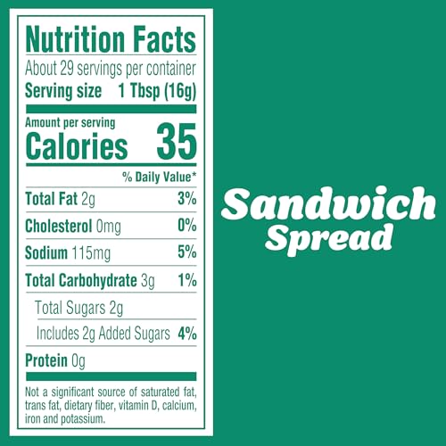 image for Kraft America's Favorite Sandwich Spread, 15 fl oz Jar, 15 Fl Oz (Pack