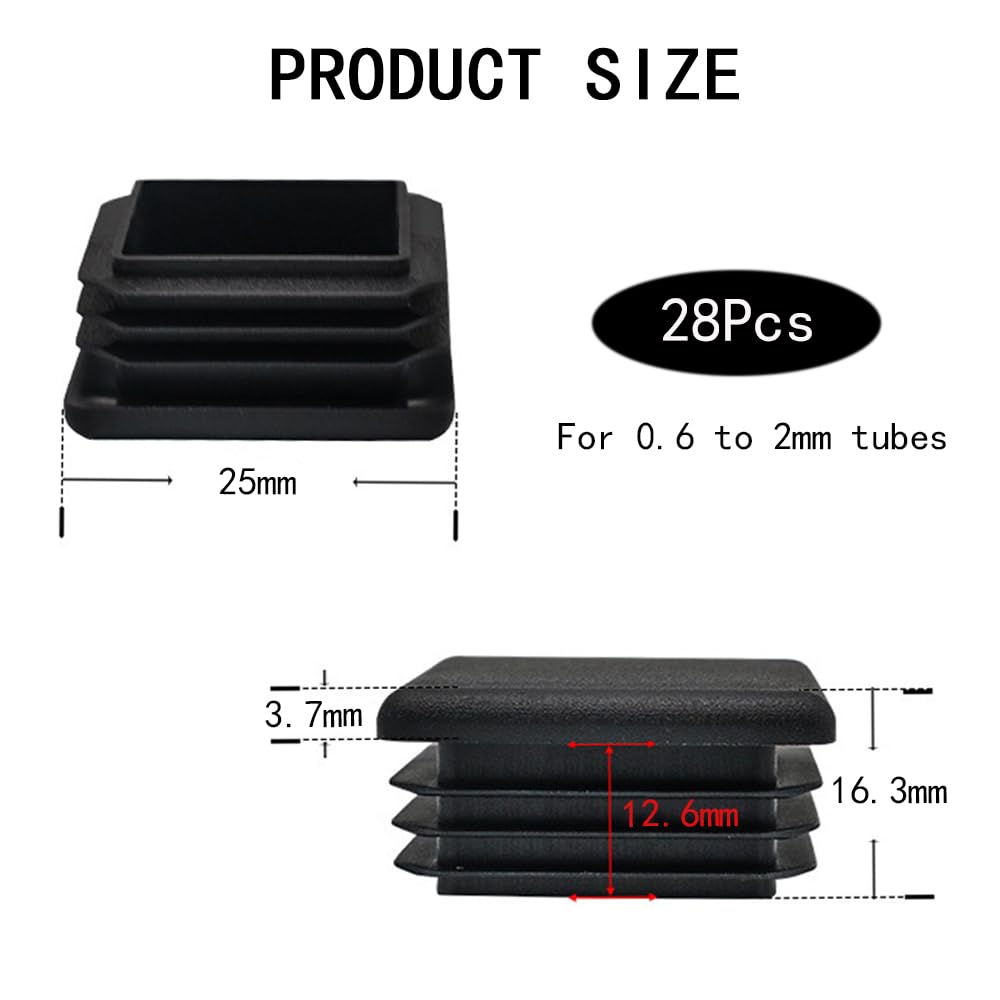 TRKETK 28 Pcs Square Plastic Plugs - Image 2