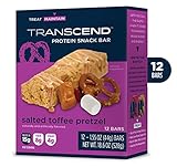 12 Toffee Pretzel Crisp Best Tasting Low Carb Protein Bars - 15g Protein, 7g Net Carb