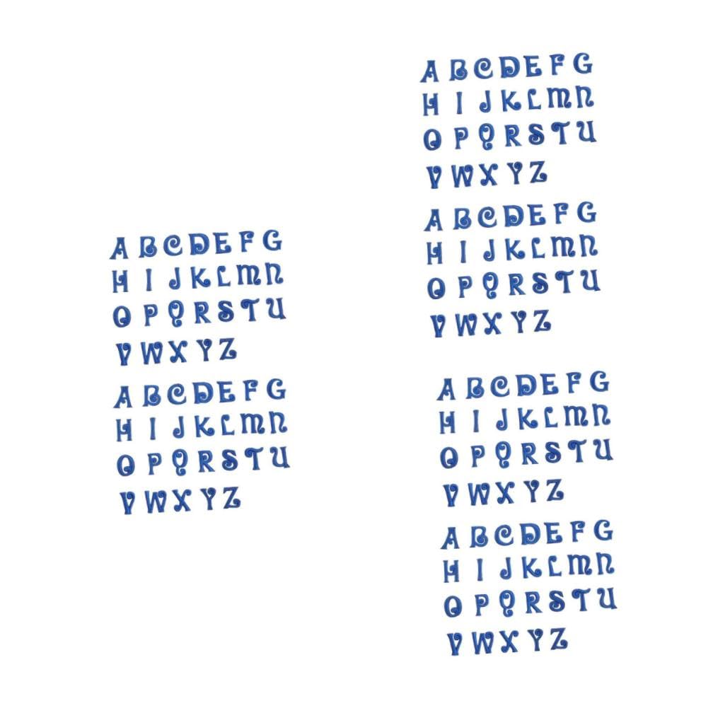 ARTIBETTER 3 Series Parche De Tela Con Bordado De Letras Coser Parches De Letras Parches De Alfabeto De Bordado De Ropa Apliques De Decoración De Blue 52 Piezas X 3