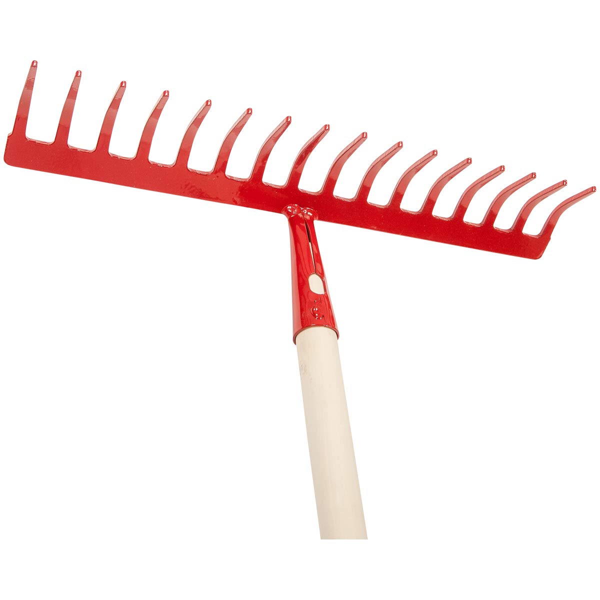 SHW-FIRE Set: 16 Zinken Gartenrechen und 40 cm breitem Straßenbesen | Für Garten- & Reinigungsarbeiten | Zum Vorbereiten von Beeten, Rechen & Säubern von Wegen und Flächen | Made in Germany