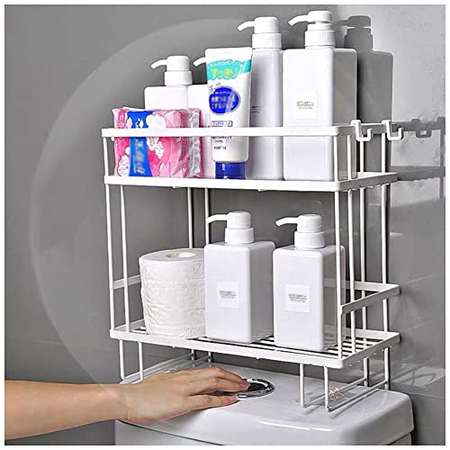 LYGXWJFC Estante para Inodoro nizer Estante de Almacenamiento para baño Encima del Inodoro Estante de Pared para Ducha y WC Accesorios de baño Que Ahorran Espacio Decoración del hogar Elegante