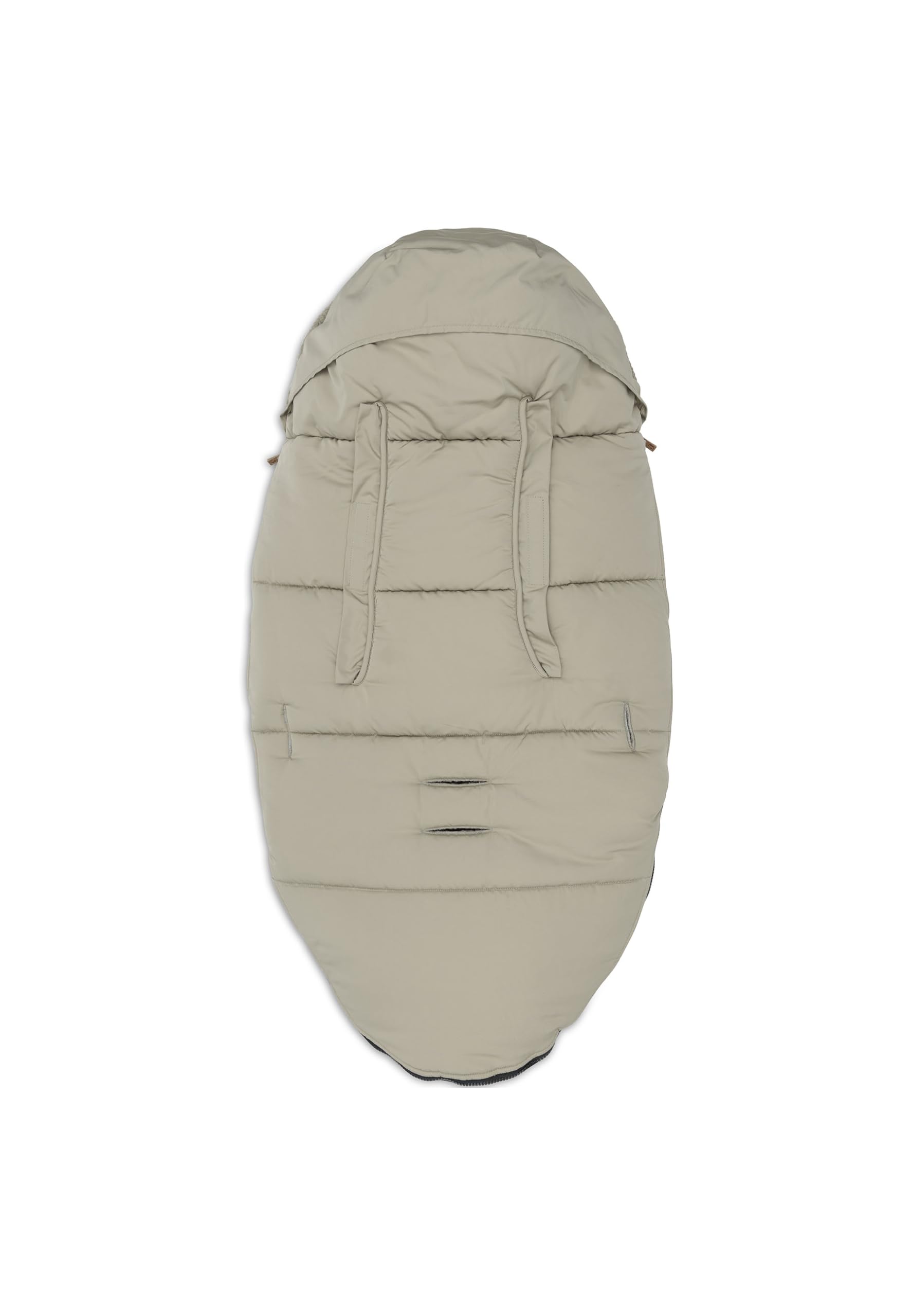 Jollein Olive Green - Saco para cochecito y cochecito de bebé, para cinturón de 3 puntos y 5 puntos, bolsa acolchada Teddy impermeable, color verde oliva