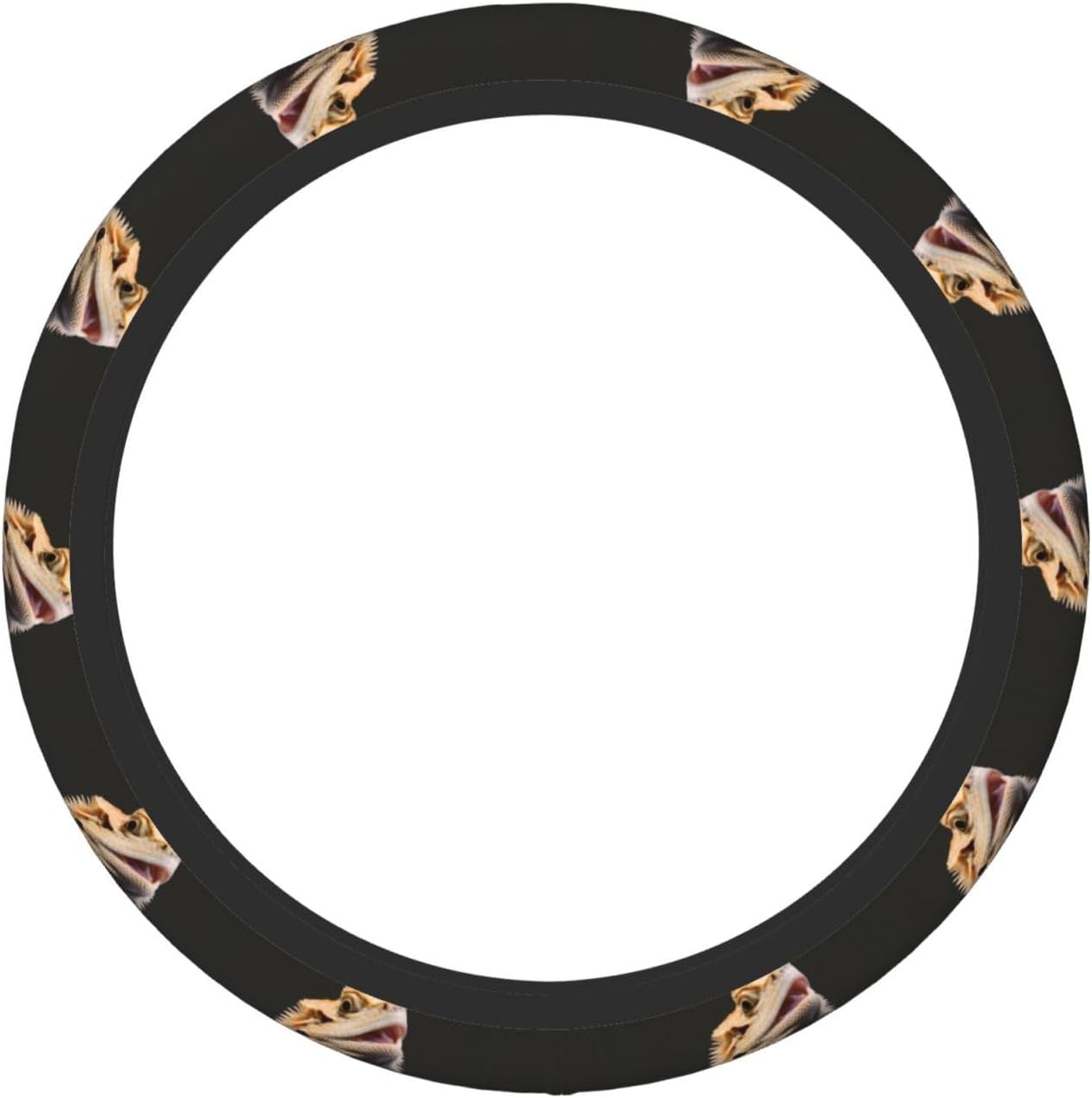 Bearded Dragons Steering Wheel Cover, Car Elastic Decor Protector for Women Men SUV Vans Sedans Trucks image 5
