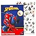 Super Hero Tattoos Party Favors Set - 150 Superhero Temporary Tattoos Featuring Marvel Avengers, Spiderman and Teenage Mutant Ninja Turtles Bundle with Avengers Reward Stickers