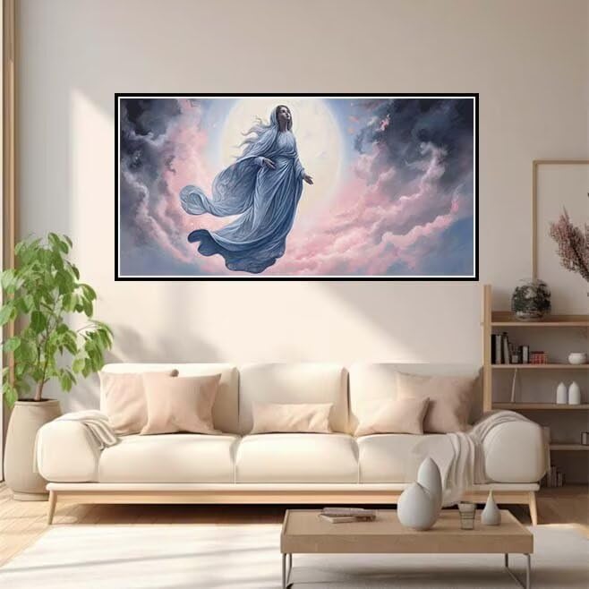 Peinture Diamant 5D complet avec strass carrés sans espaces vides grand format 40x80