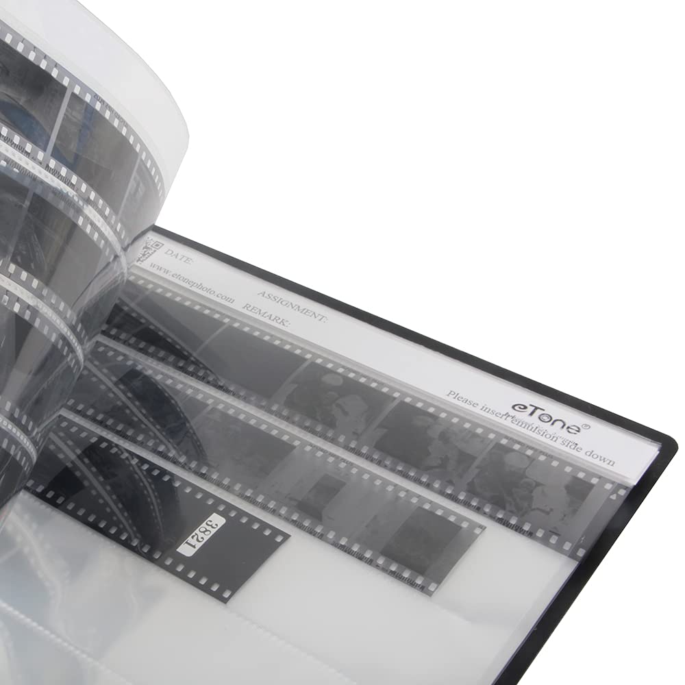 30 pièces Feuilles de Stockage d'archives pour Reliure à Anneaux sans Acide Pages 35 mm 135 Diapositive de Film Noir et Blanc (30pcs 35mm)