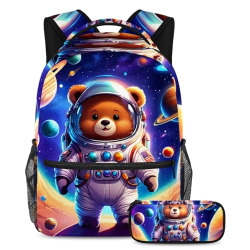 Sac à dos grande capacité ours de l'espace pour soulager le dos des ados